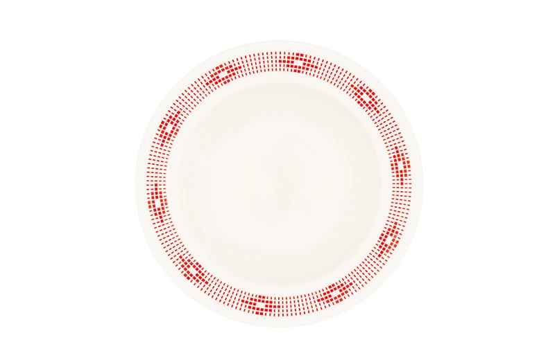 8" Circular Polka Dot Deep Plate