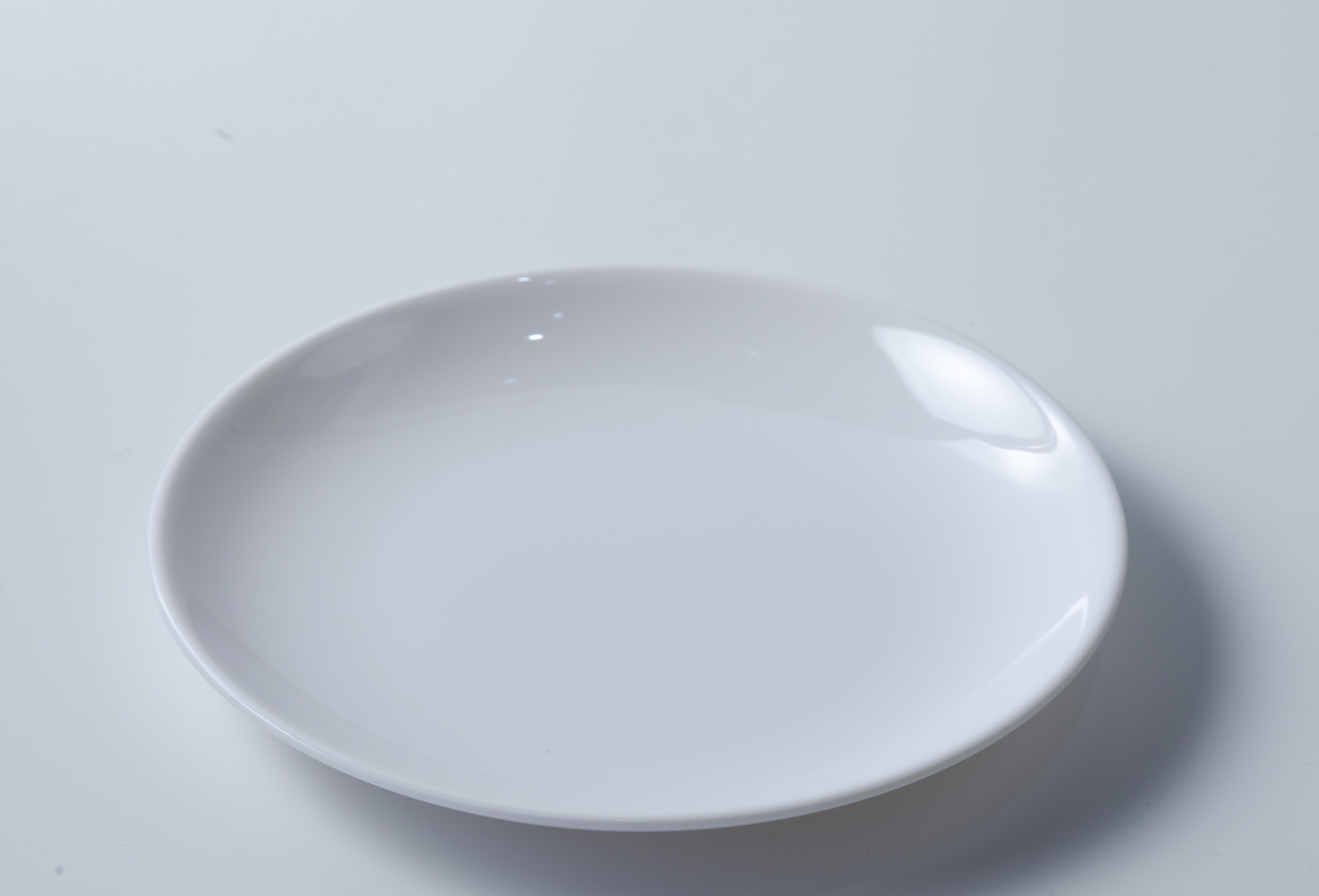 White Melamine Flat Plate