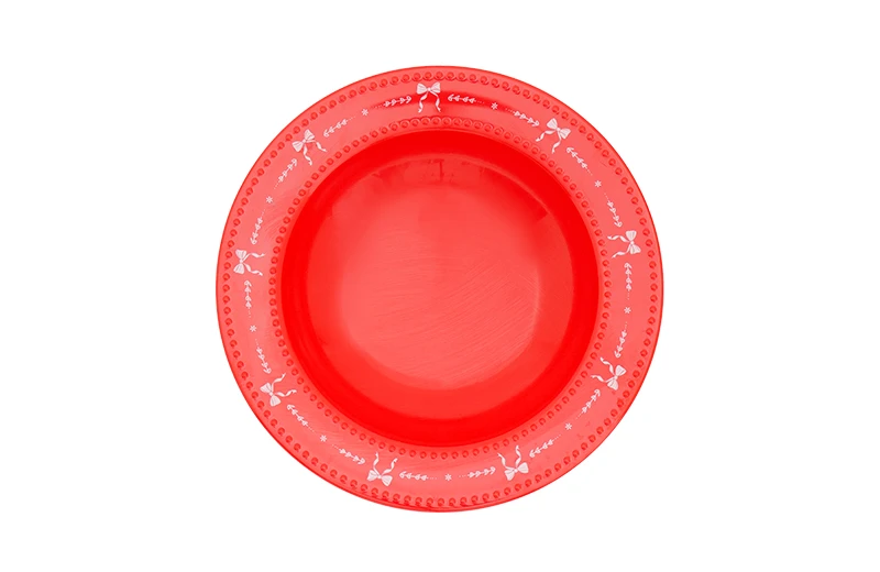 8" Circular Polka Dot Deep Plate