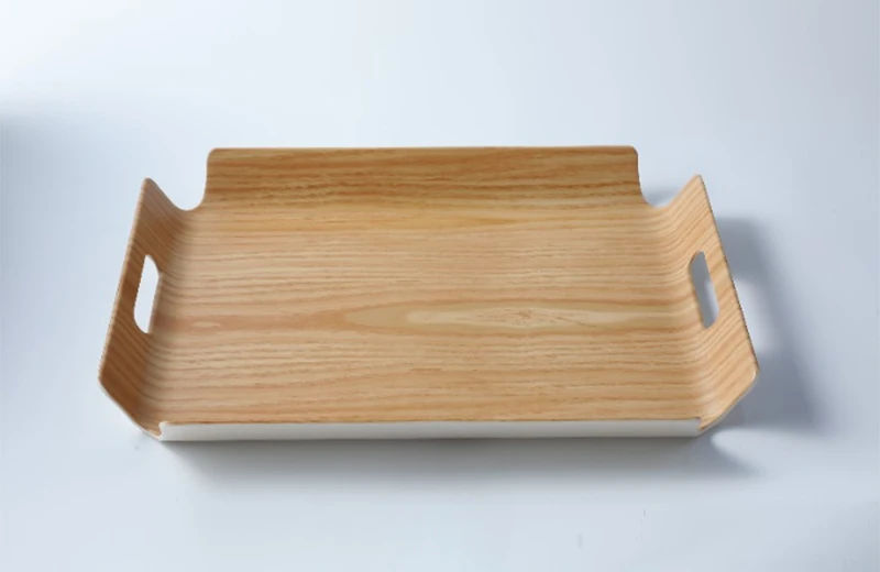 17.3 Inch Double-Hole Tray Wood Grain Series