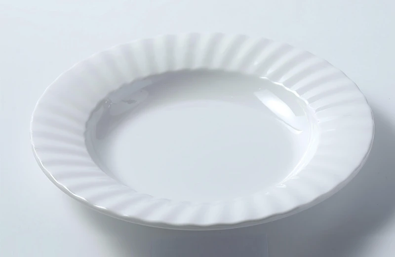 9 Inch Rippled Deep Melamine Plate