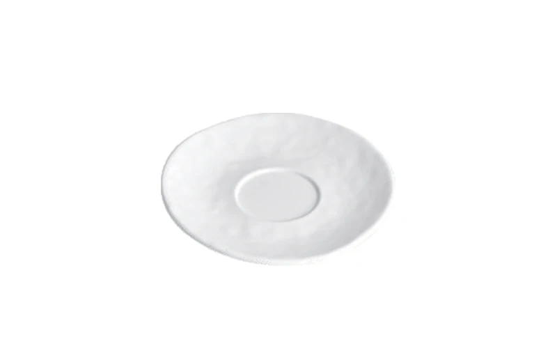 5 inch Melamine Teacup Saucer Matte Embossed Collection