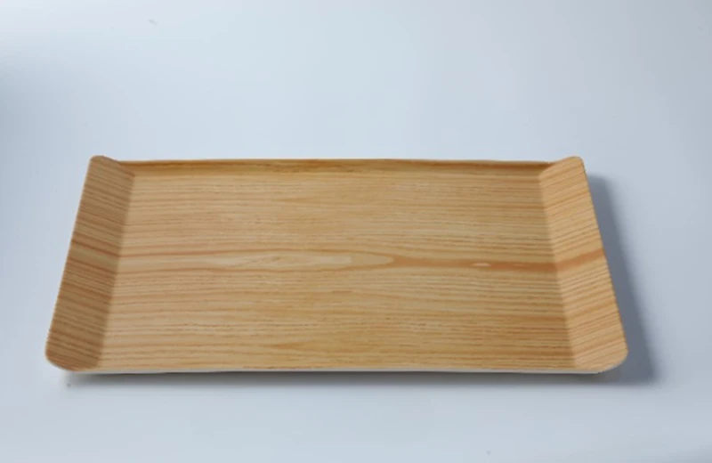 Curved Edge Tray Wood Grain Series