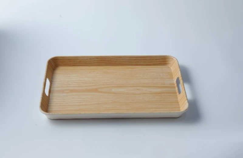 14 Inch Medium Size Wood Grain Tray Wood Grain Series