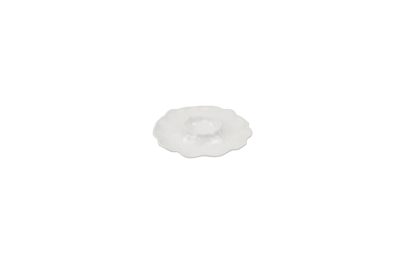 14.5 inch Melamine Appetizer Plate Matte Embossed Collection