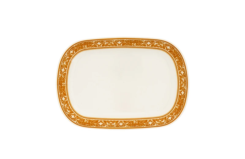 11 inch Melamine Rectangle Plate Middle Eastern Style